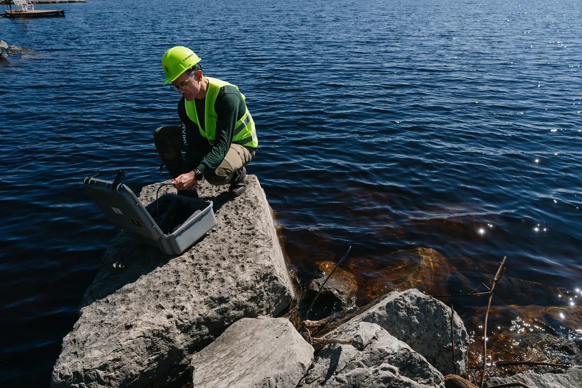 Lac faisant l'objet d'une diagnose écologique