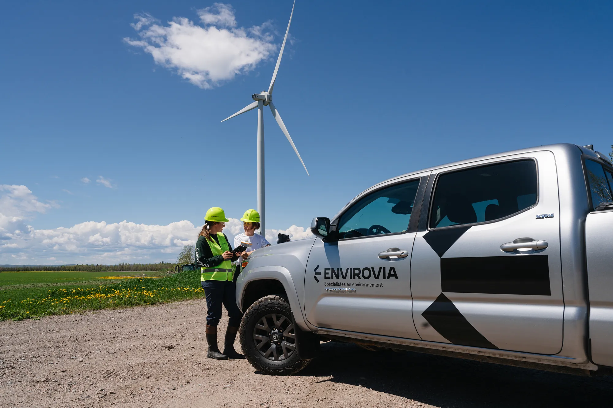 L'équipe Envirovia sur le terrain
