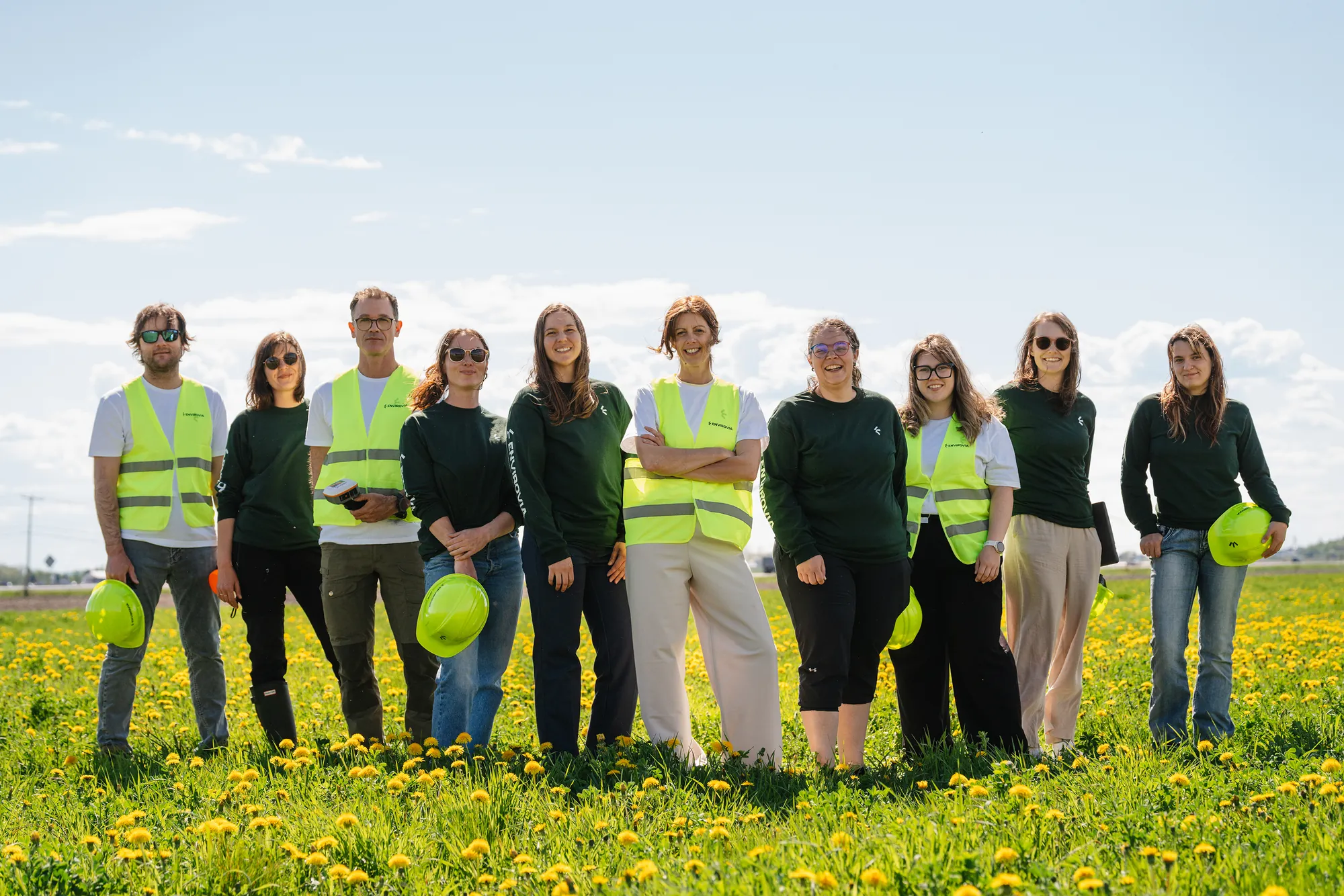 Biologiste Envirovia sur le terrain